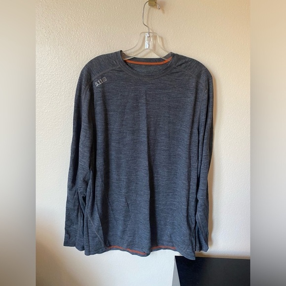 511 Tactical Base Layer Merino Wool Thermal Top in Grey Fit Large Activewear - Picture 1 of 6
